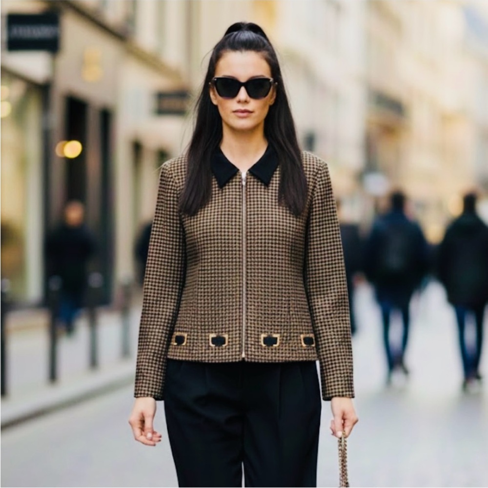 Houndstooth jacket